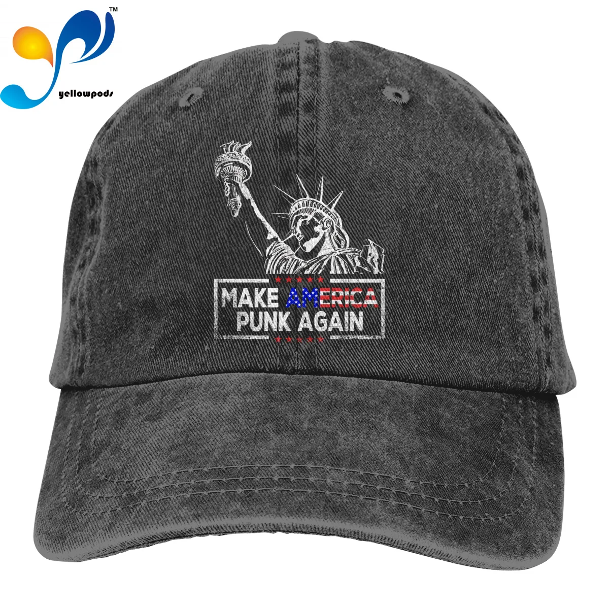 

Fashion Washed Baseball Cap Make America Punk Again Wild Hat Men Sun Hats Trucker Caps Hats for Women