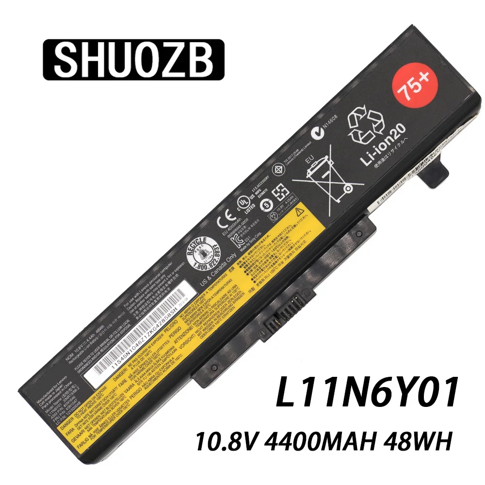Аккумулятор L11N6Y01 для ноутбука Lenovo IdeaPad Y480 Y580 G510 G580 G710 G480 Z480 Z580 L11M6Y01 L11L6Y01 L11L6F01 L11L6R01 L11L6R01 L11N6R01