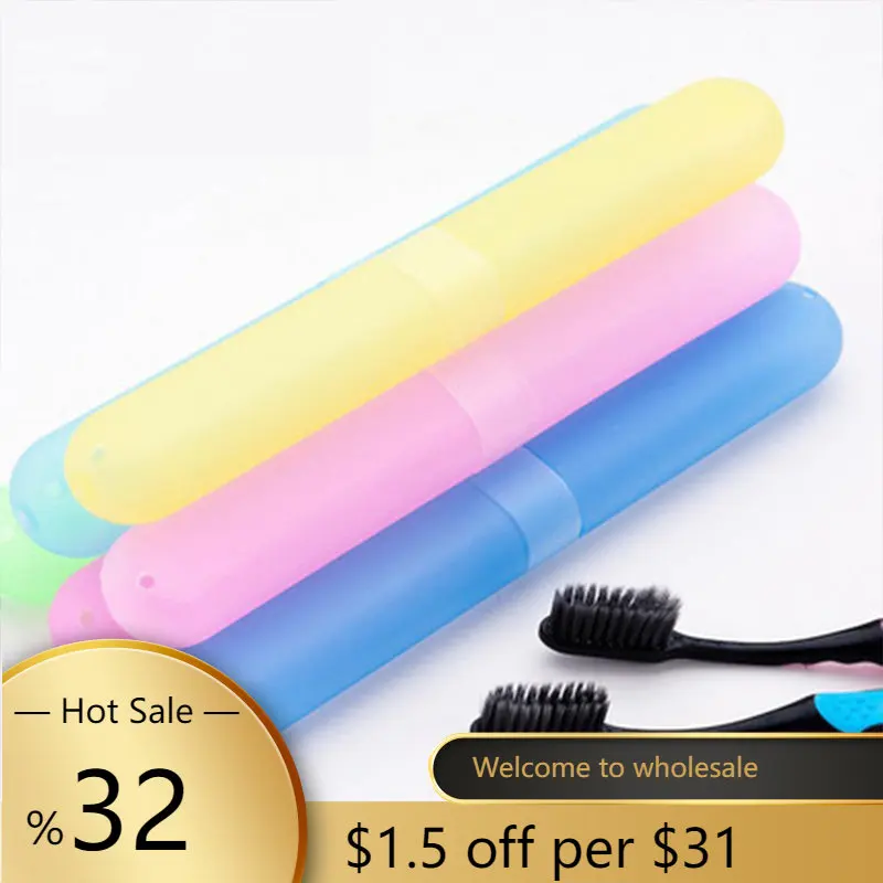 

1PCS New Trendy Travel Hiking Camping Toothbrush Protect Holder Case Box Tube Cover Portable Toothbrushes Health Protector