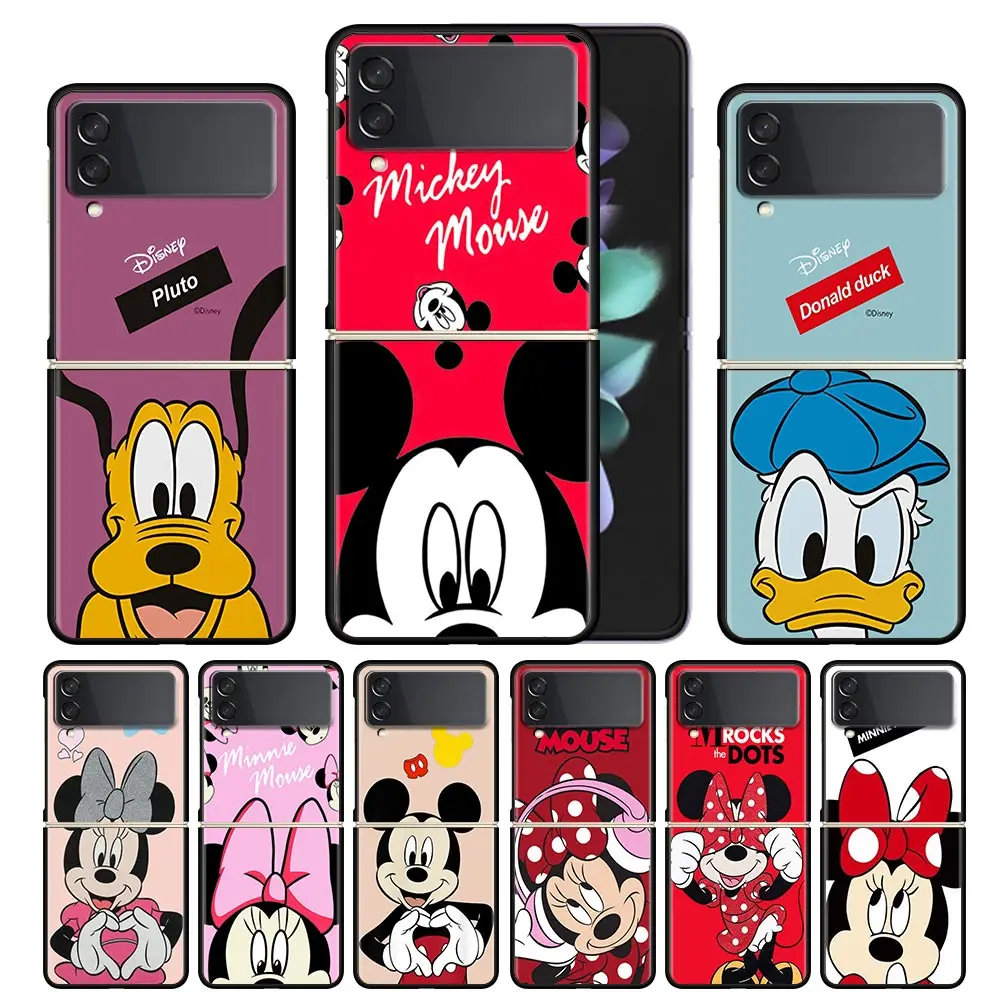

Mickey Minnie Cute Case for Samsung Galaxy Z Flip 3 Plastic PC Hard Cover for Samsung Z Flip3 5G Folding Splitting Coque Shell