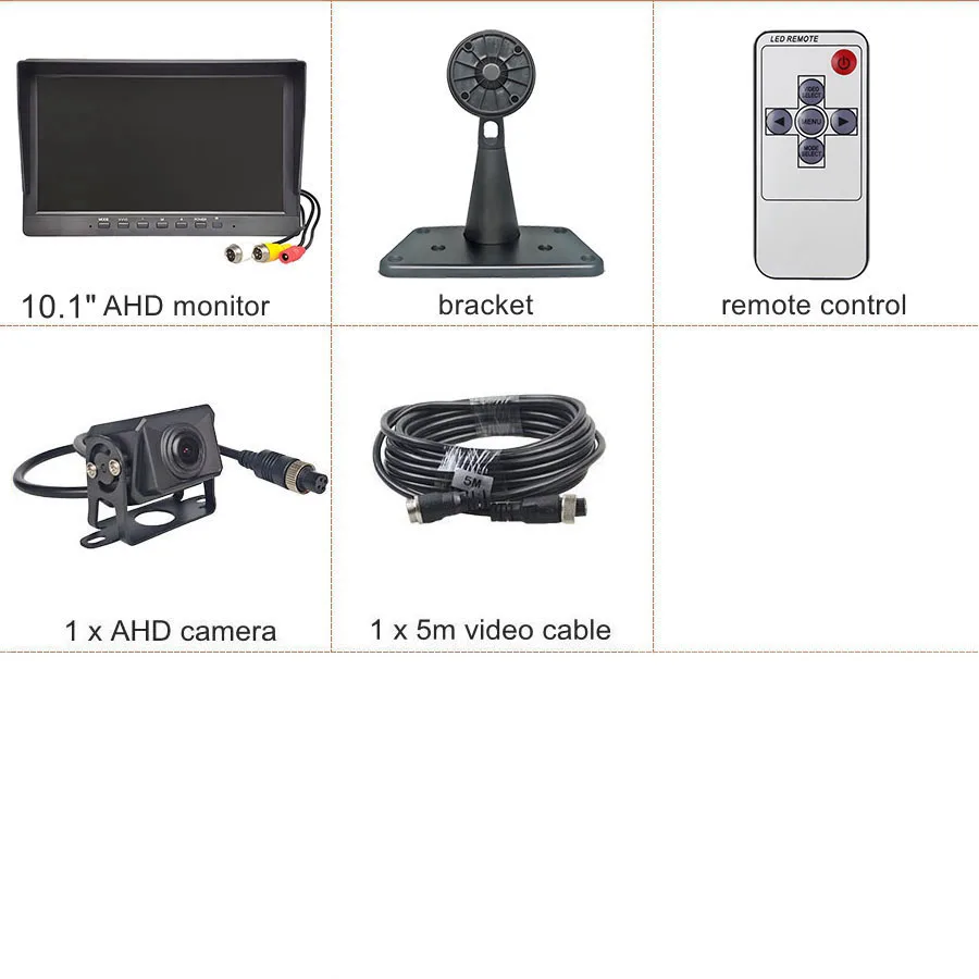 

1920x1080 10,1 дюймов AHD IPS автомобильный монитор DIYSECUR IP68 Starlight ночное видение AHD камера заднего вида для автомобиля автобуса домофона грузовика