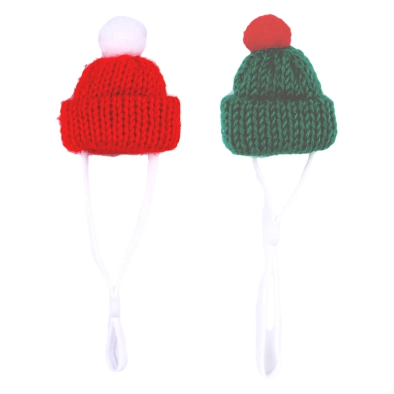 

Guinea Pigs Headgears Hat Soft Pet Headwear Adjustable Handwoven Cap