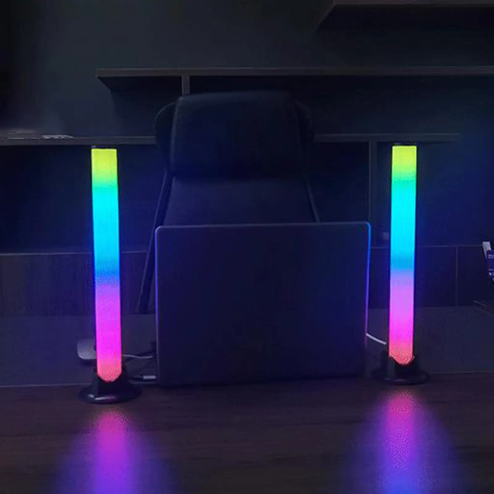 

RGB Smart Night Lights Bar USB Sound Control Long Strip Colored Lights D17 App Control Rhythm Light Strip for Bedroom Decoration