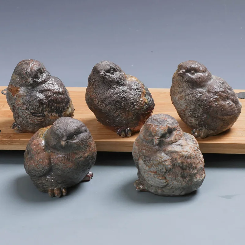 

Firewood Burning Ornaments Tea Ornaments Bird Chick Naked Burning Natural Dust Tea Ornaments