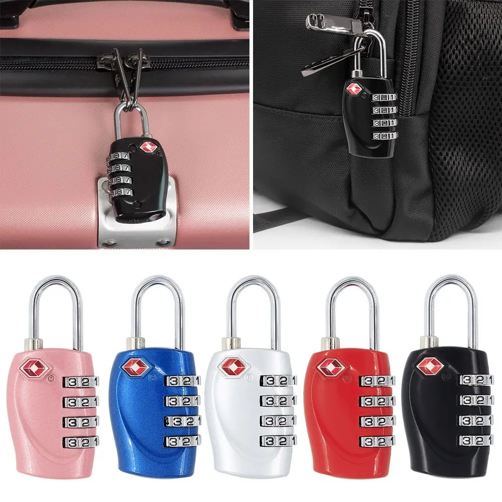 

TSA330 Anti-Thef Luggage Suitcase Padlock 4 Digit Password Lock Smart Combination Lock TSA Customs Code Lock