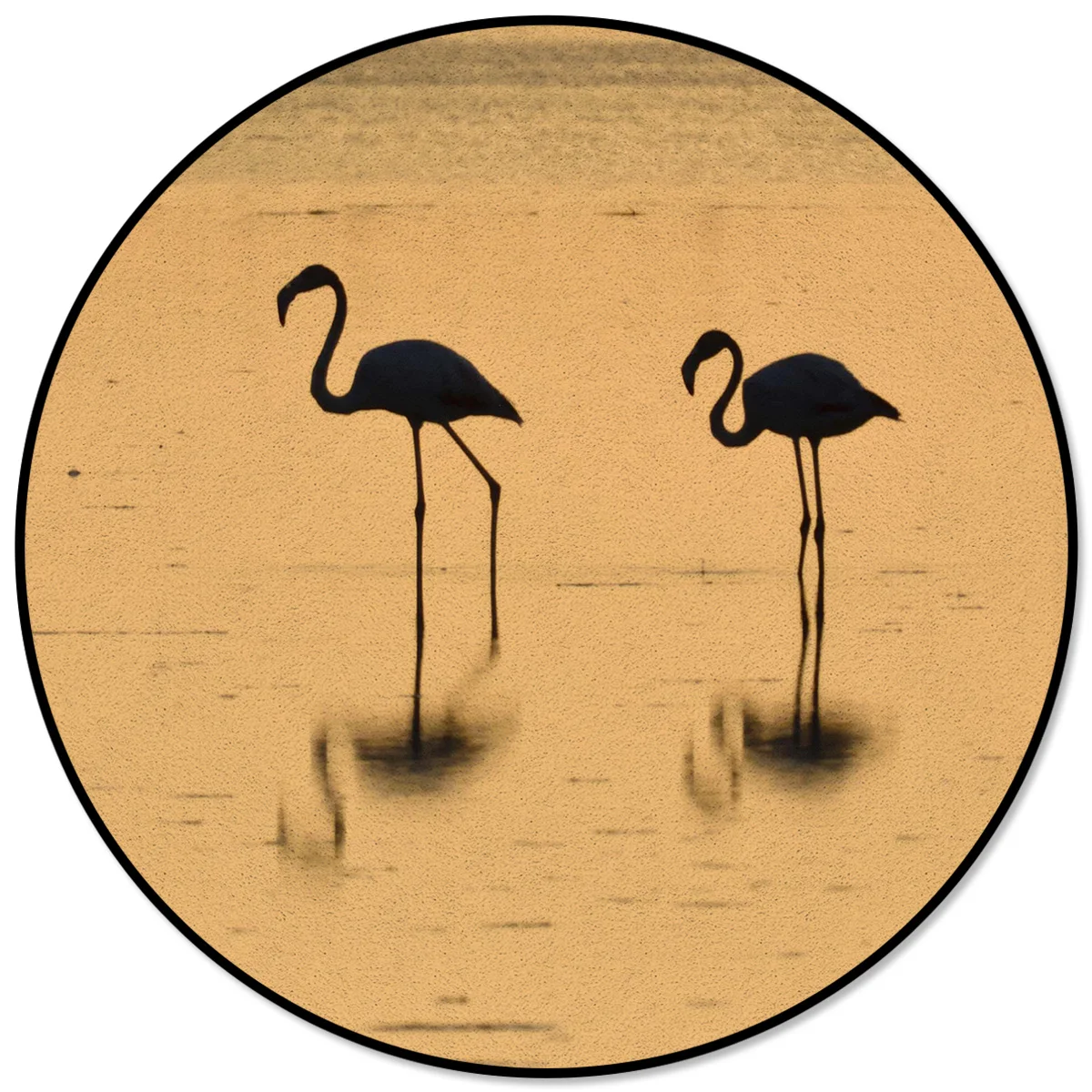 

Flamingo Sunset Dusk Circle Rug Area Rug Large Carpets For Bed Room Rugs And Carpets For Home Living Room Bedroom Decor