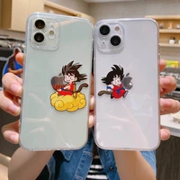 dragon ball angle eyes phone case for iphone 14 13 12 11 pro max mini transparent for apple phone soft brand silicone cover 2022