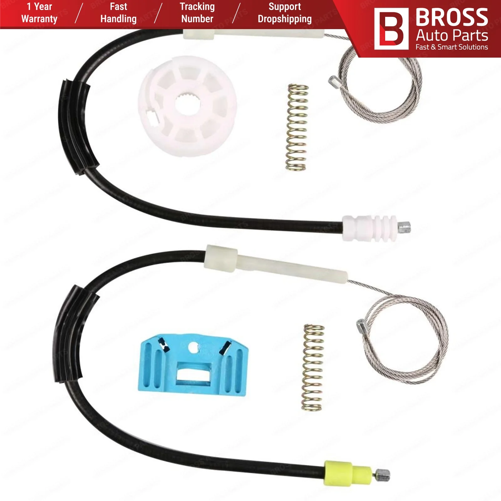 Запчасти для автомобилей Bross BWR969 электрический стеклоподъемник комплект ремонта