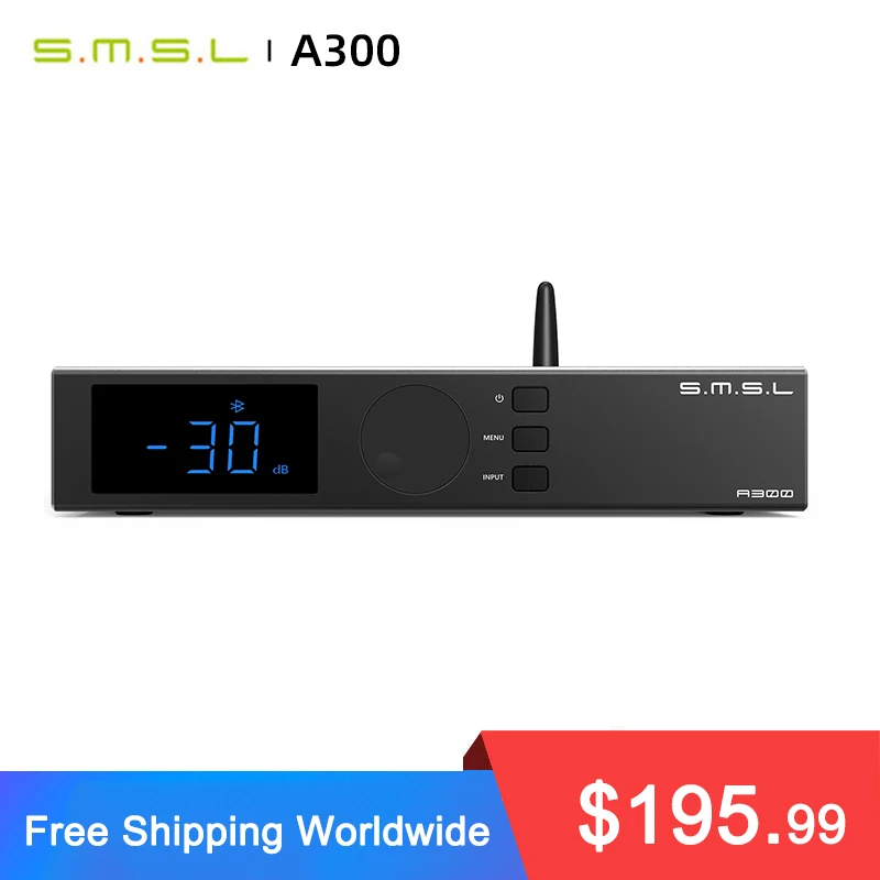 SMSL A300 Hi-res Bluetooth 5.0 усилитель мощности 2 1 аудиосистема 165 Вт * BTL 330 сабвуферы HIFI AMP с