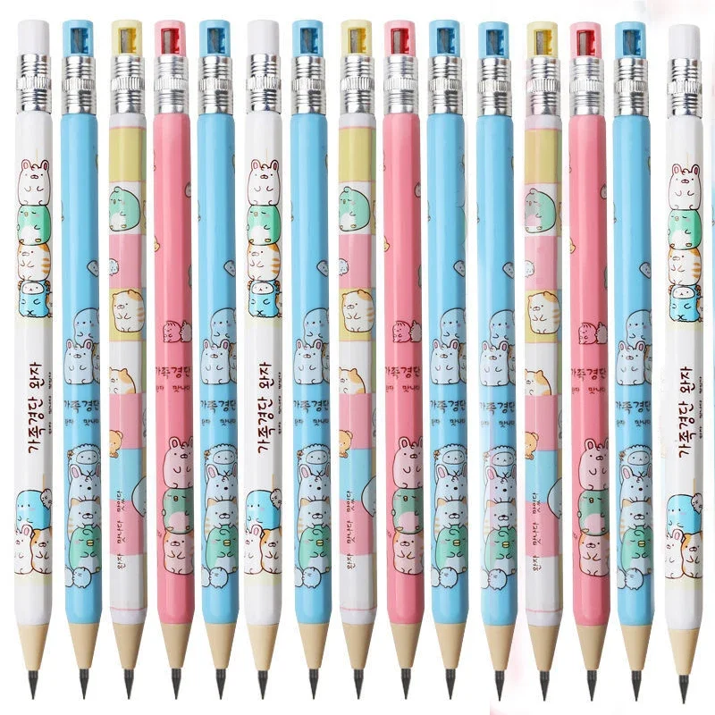 Механические карандаши пластиковые случайного цвета 4 шт. карандаши ные kuromi пластиковые 12 ов