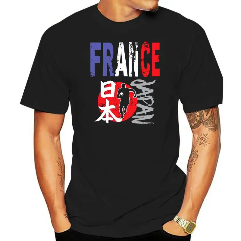 

France Football Rugby Flag Usa Distressed Black T-Shirt M-3Xl For Youth Middle-Age Old Age Tee Shirt