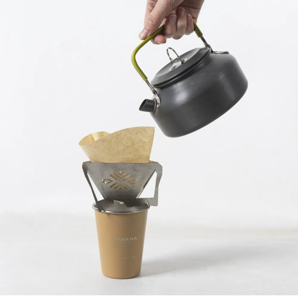 

Coffee Drop Rack Outdoor Camping Coffee Filter Rack Portable Folding Piece Funnel Strainer Splicing Filter