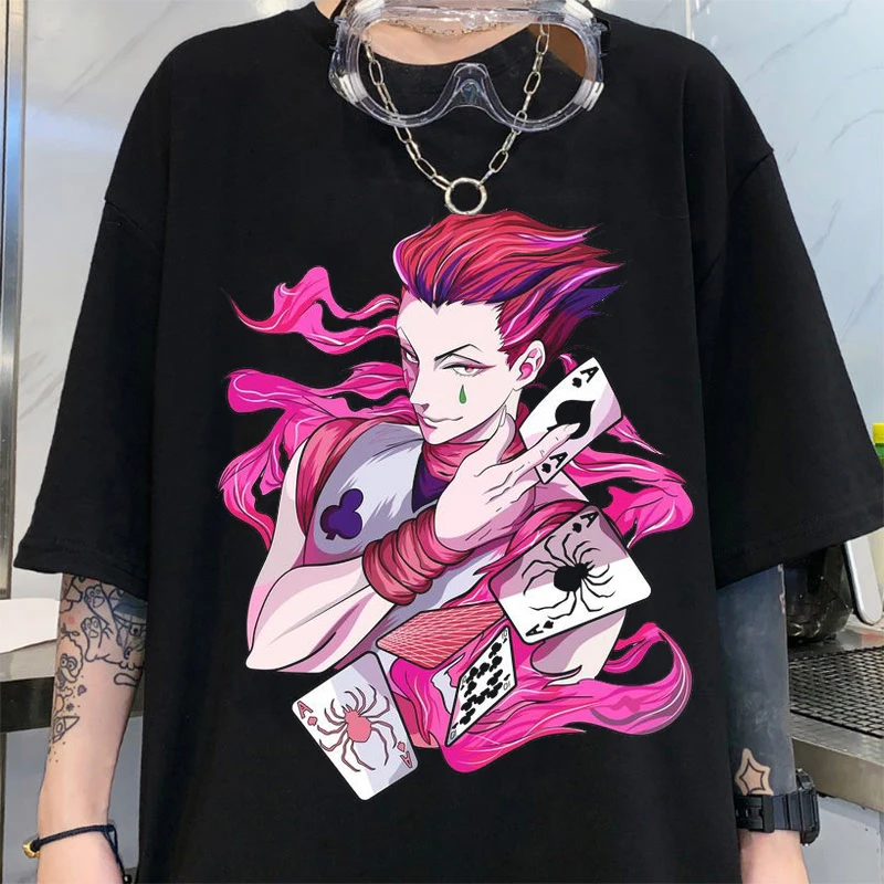 Женская футболка с коротким рукавом Hunter X Готическая рисунком в стиле аниме