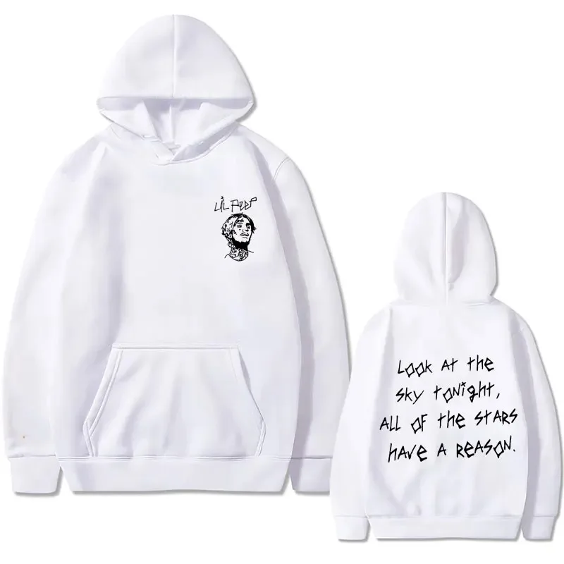 Мужская толстовка в стиле хип-хоп с принтом звёзд