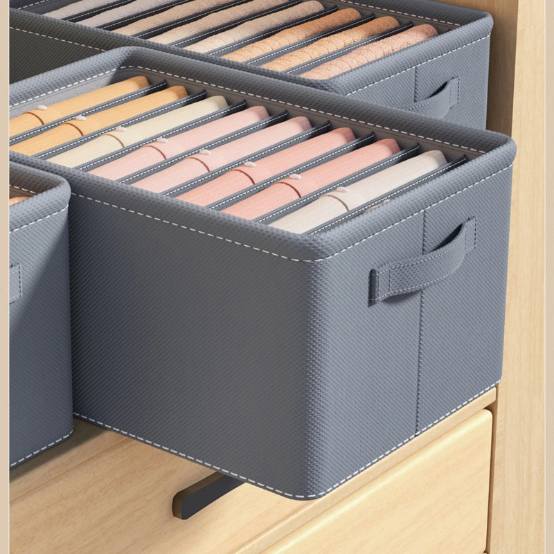 

Storage Boxes For Wardrobe Clothes Organizer Pants Clothes Organizer Box With PP Board Folding Clothing Organizers