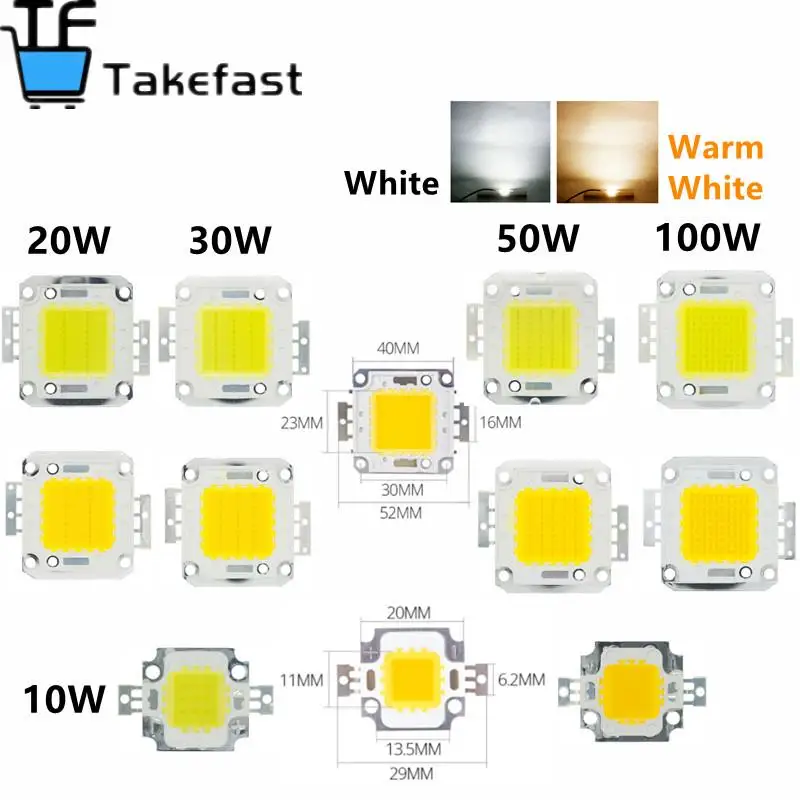 Светодиодные лампы высокой мощности XIASONGXIN белого цвета/теплого цвета со