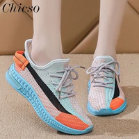 new trendy sneakers women 2022 all season mesh ladies lace up flat shoes 35 40 outdoor mix color running walking sport shoes