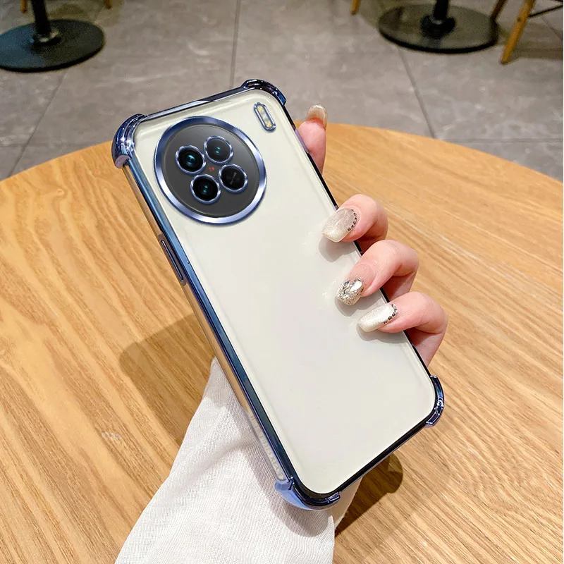 Чехол для vivo X90 Vivo Pro чехол X90s прозрачный гальванический телефона V2241A V2241HA мягкий