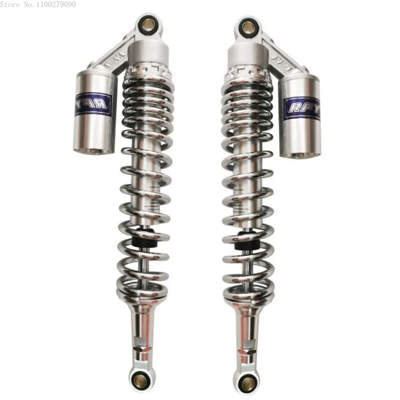 

340mm Universal Spring Motorcycle Shock Absorber Suspension for HONDA YAMAHA SUZUKI Kawasaki ATV Black Chrome Motorbike Lowering