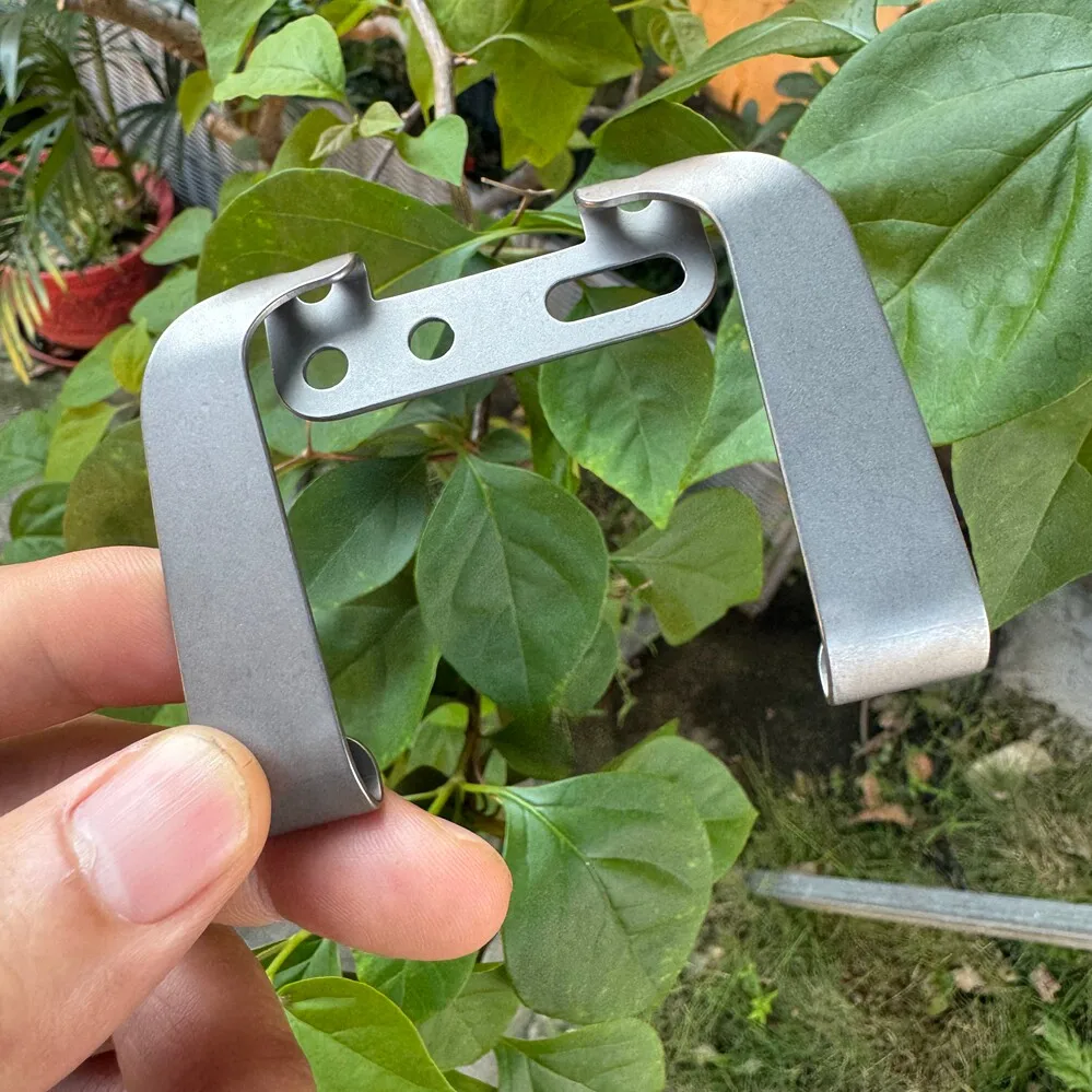 Фото EDC клипса для ножа из титанового сплава, многофункциональный карманный зажим для инструментов, товары для активного отдыха №3