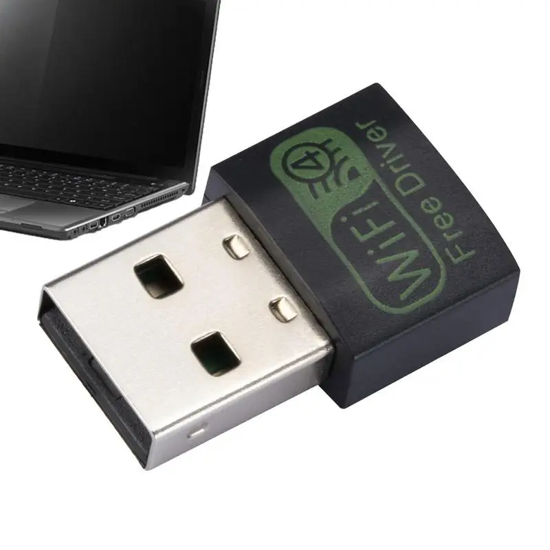 

WiFi Network Card Mini Receiver High-Speed Transmission Adapter for Laptops Smartphones and Smart TVs Portable Design Accessory