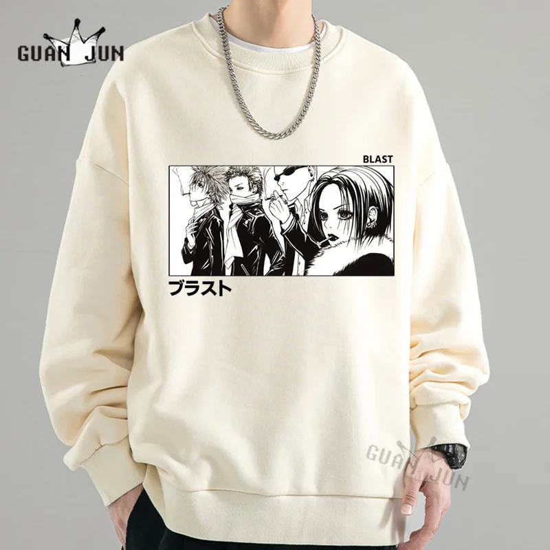 

Толстовка Мужская/Женская с длинным рукавом, смешной свитшот с черным камнем в стиле аниме Nano Osaki, Модный пуловер в стиле Харадзюку, топы, оде...