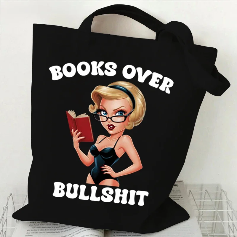 Женские холщовые сумки с саркастической забавной цитатой женская многоразовая
