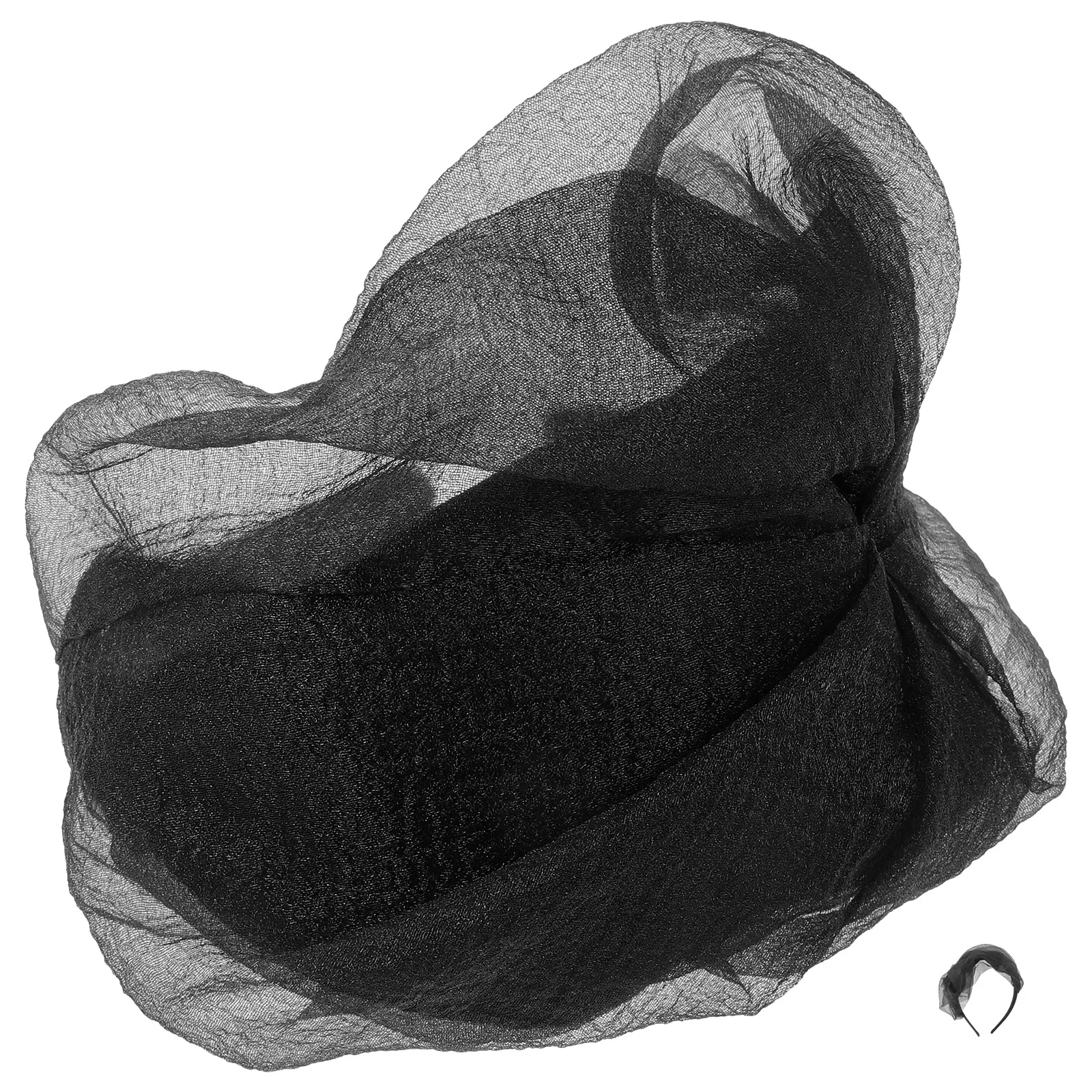 

Cloth Girl Hair Ties Cosplay Party Headdress Festival Headband Fascinator Fabric Gauze Decoration Women Dinner