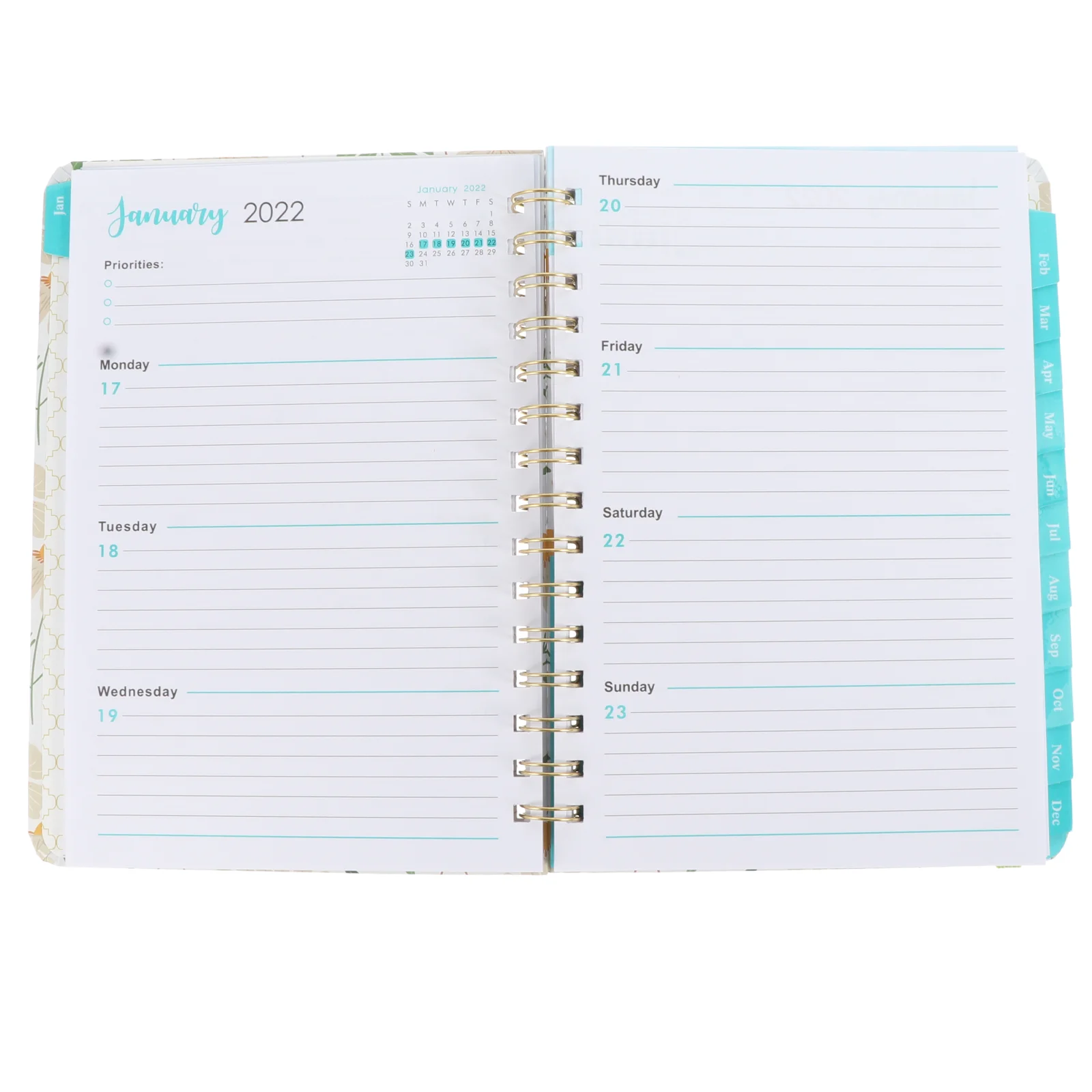 

Portable Type Notebook Time Arrangement Notebook with Calendar Students Gift