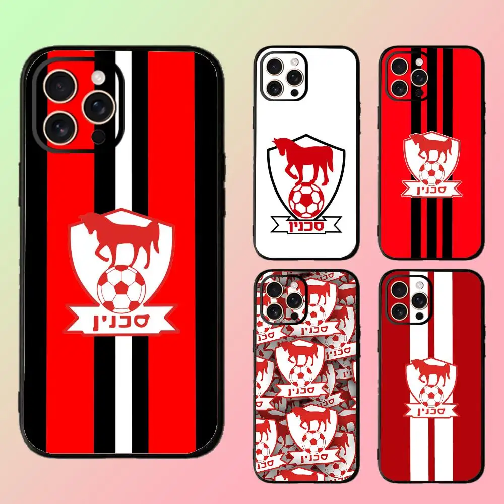 Фото Чехол для телефона Fashion Club Bnei Sakhnin для iPhone 17 16 16e 15 14 13 12 Plus Mini Pro Max, мягкий черный ударопрочный чехол. №2