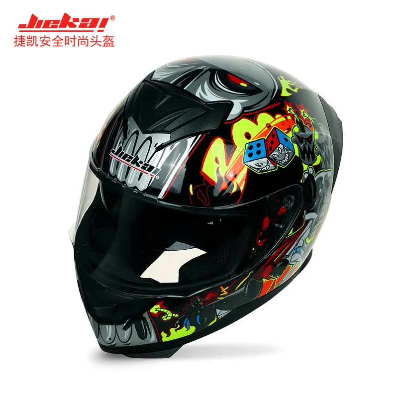 Suitable for venom helmet, electric motorcycle helmet, men's and women's double lens, anti fog, full cover enlarge