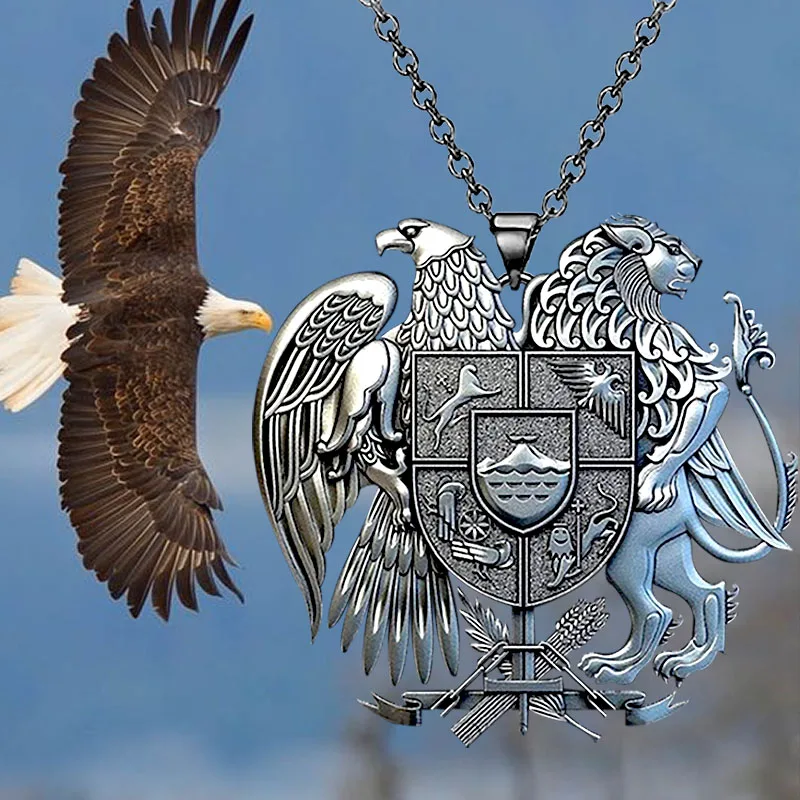 ожерелье бижутерия подвеска чокер цепь на шею Модное креативное мужское с орлом