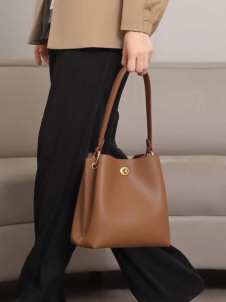 Модная сумка-мешок в стиле ретро вместительная Диагональная Сумка кожаная