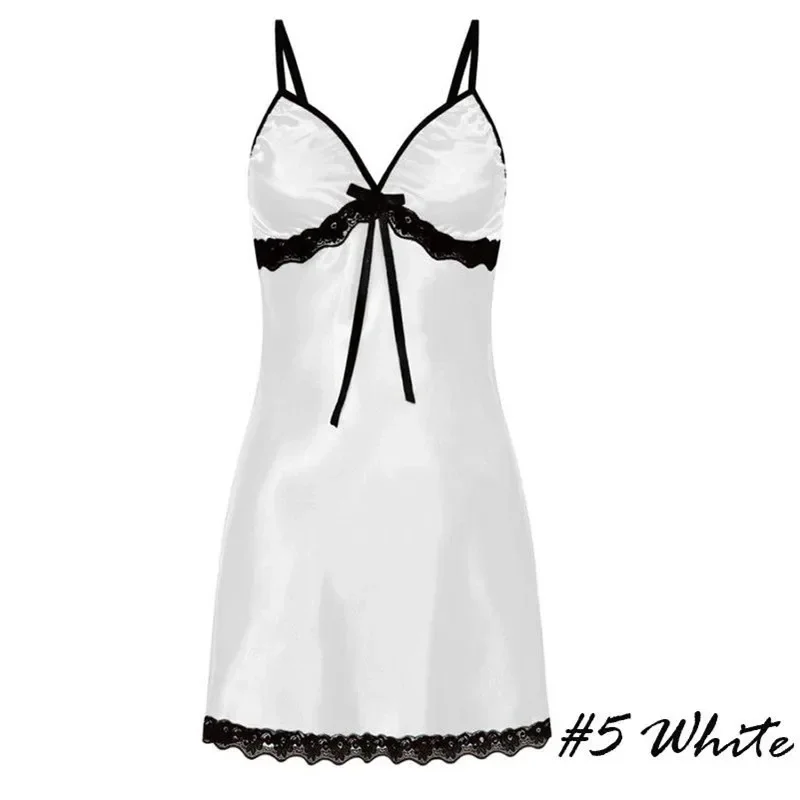 Атласная ночная рубашка без рукавов