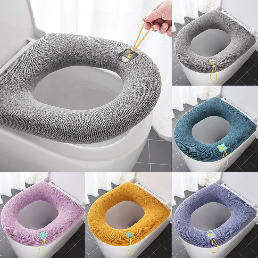 

Plush Toilet Seat Home Waterproof Toilet Cover Universal Models Toilet Ring Washable Toilet Seat Toilet Ring Bathroom Mat