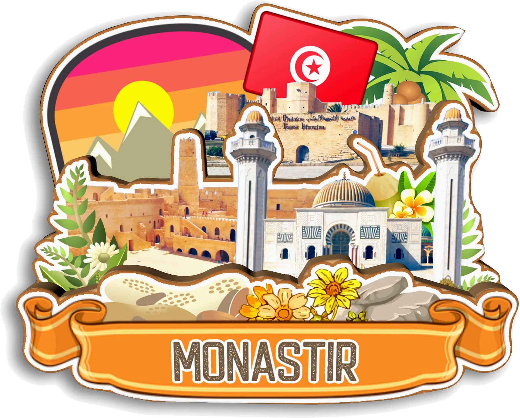 

Магнит для холодильника Тунис