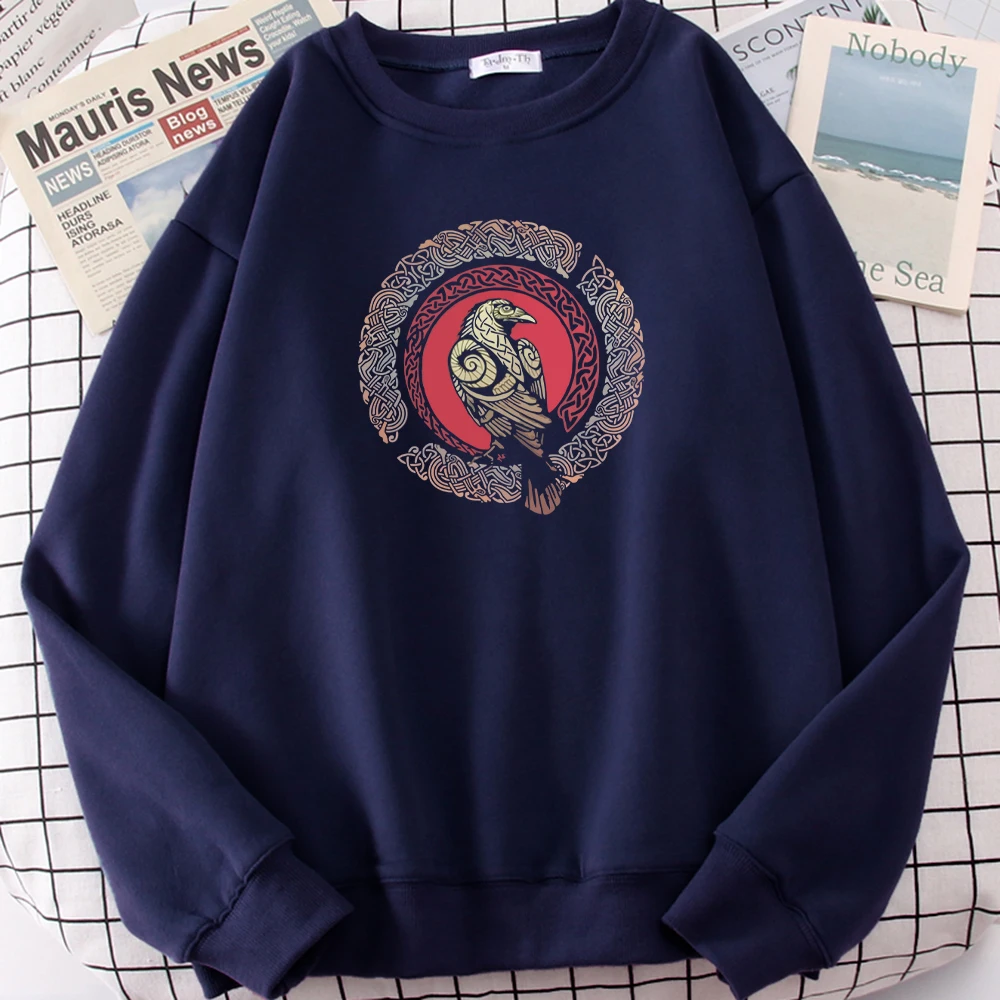 

Viking Legend Ragnars Raven Sweatshirt Male Creative Hoodie For Man Hip Hop Harajuku Streetwear Comfortable Tracksuits For Men