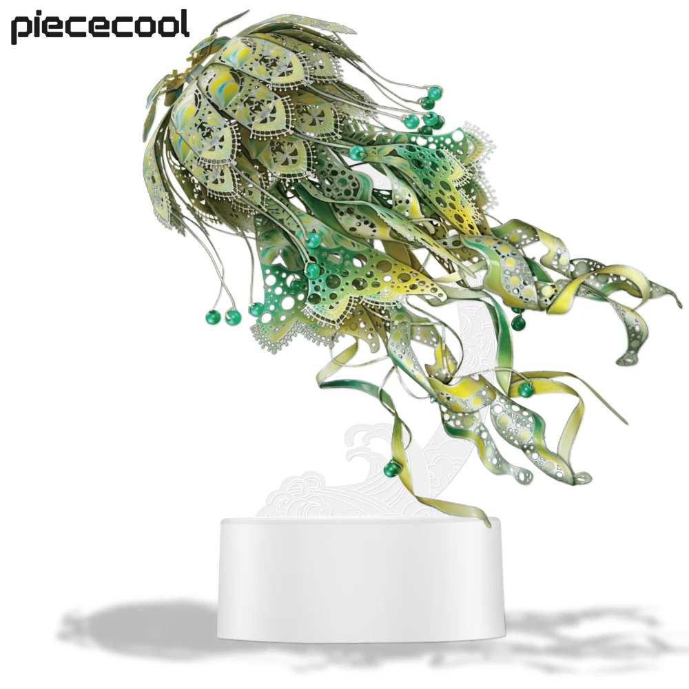 S Colourful Jellyfish Puzzle 3d Metal Diy Toys Jigsaw For Adult Brain Teaser Teens Gifts