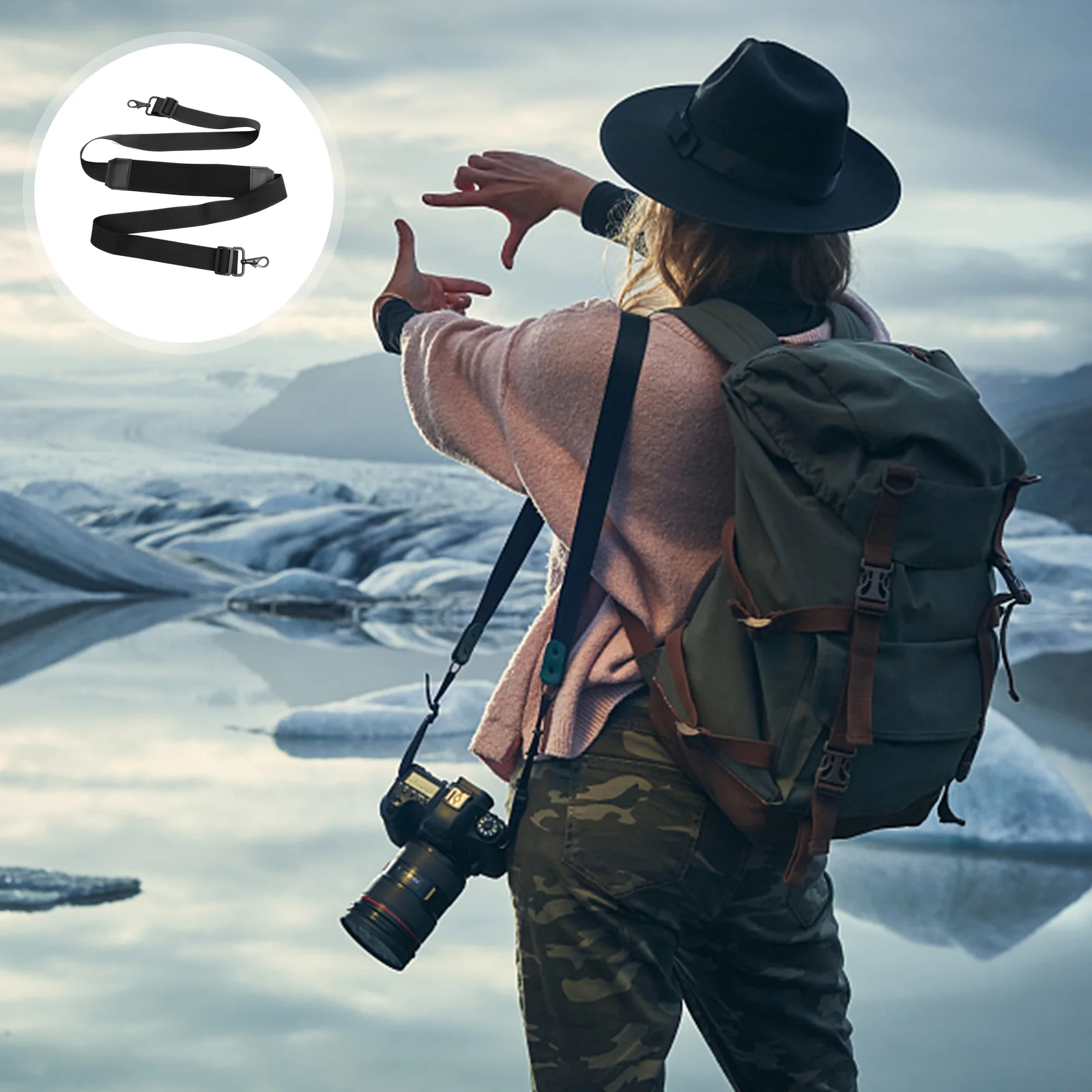 

Camera Strap Shoulder Neck Sling Belt Adjustablerapid Slide Outdoor Harness Strapsbelts Travel