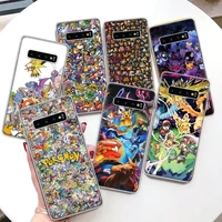 anime pokemon coque phone case for samsung galaxy note 20 ultra 10 plus 9 8 m12 m21 m30s m31 m32 m51 m52 j4 j6 j8 cover