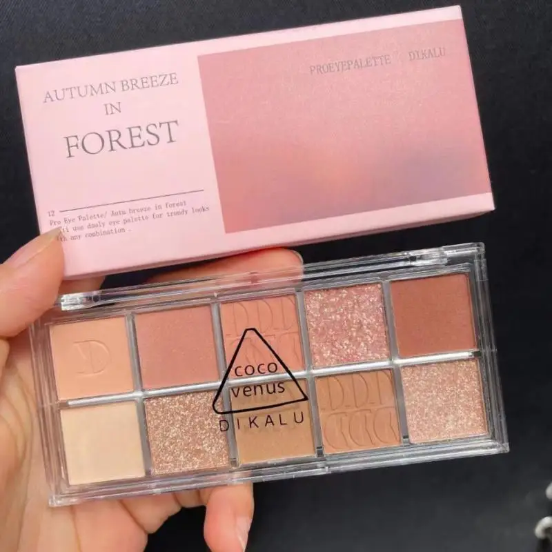 

10 Color Charming Eyeshadow Palette Eye Make Up Palette Matte Shimmer Pigmented Eye Shadow Powder Earth Color Eye Shadow Palette