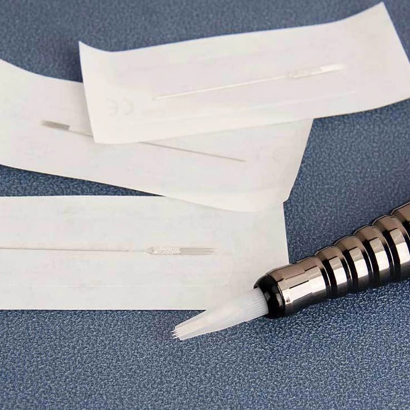 10 шт. Одноразовые стерилизованные иглы для перманентного макияжа 0 35 мм |