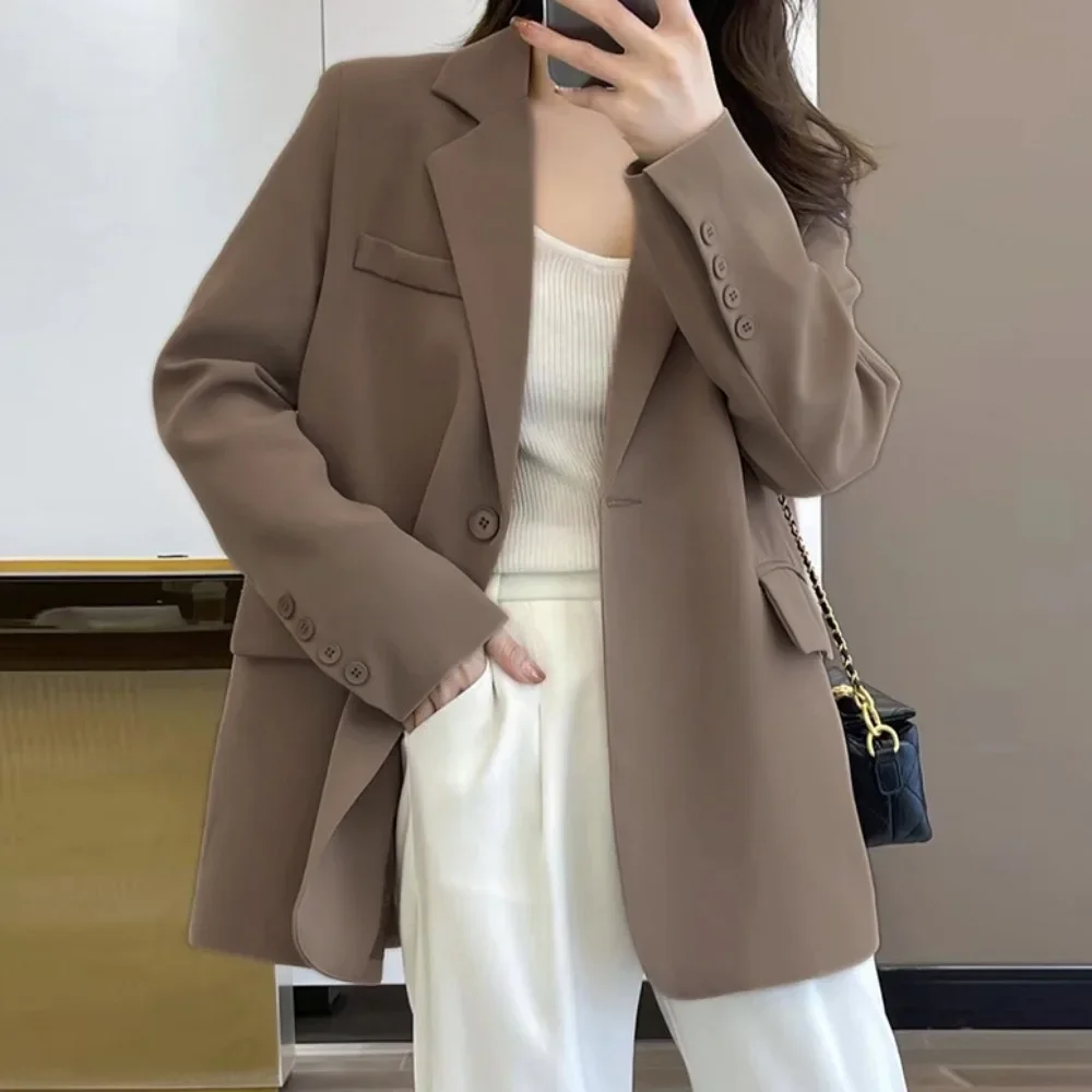 Женские пальто и куртки однотонная верхняя одежда высококачественные корейские