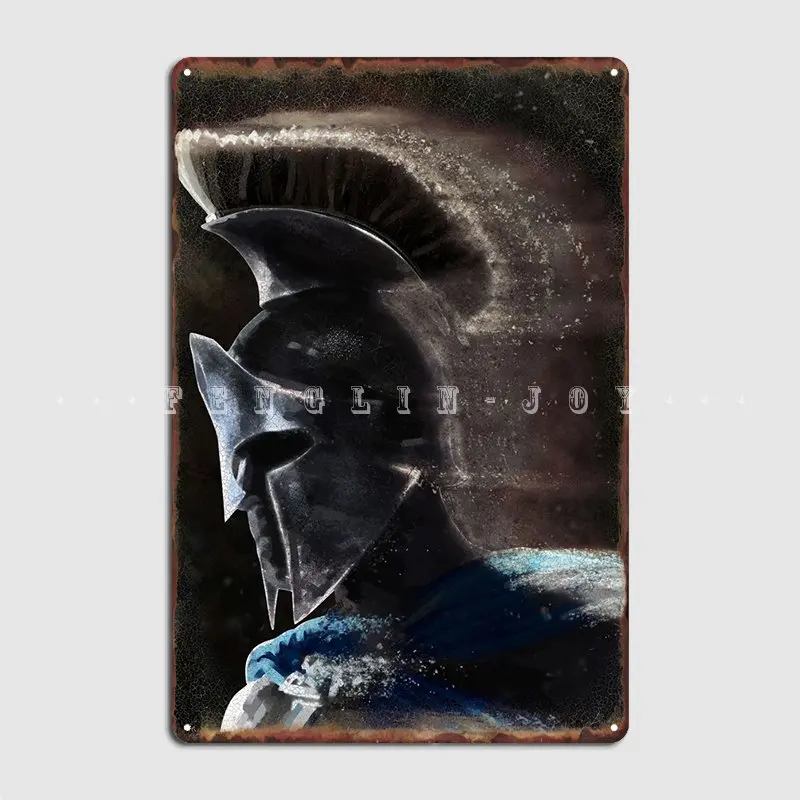 

Greek Warrior Poster Metal Plaque Wall Pub Club Bar Designing Poster Tin Sign Posters
