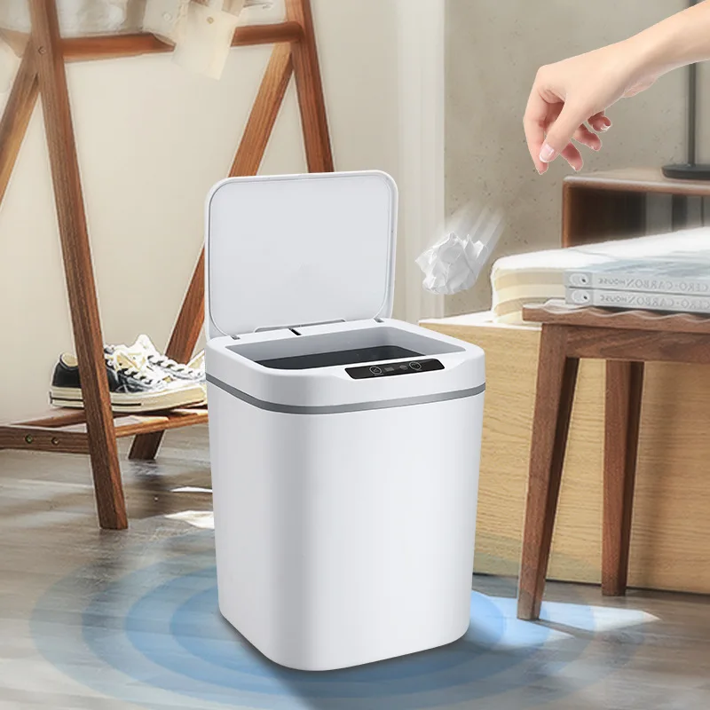 

Kitchen Smart Trash Can Household Electronic Automatic Sensor Dustbin Bedroom Wastebasket Waterproof Garbage Tin For Bathroom