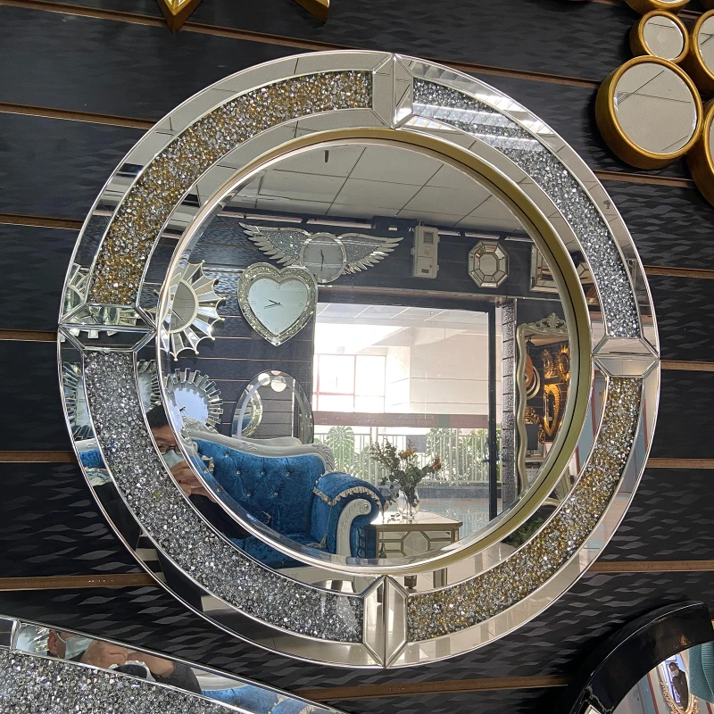 Европейское круглое зеркало для унитаза легкая роскошная ванная комната