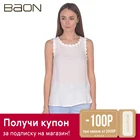Женский топ из вискозы с бантом и каймой Baon B269029