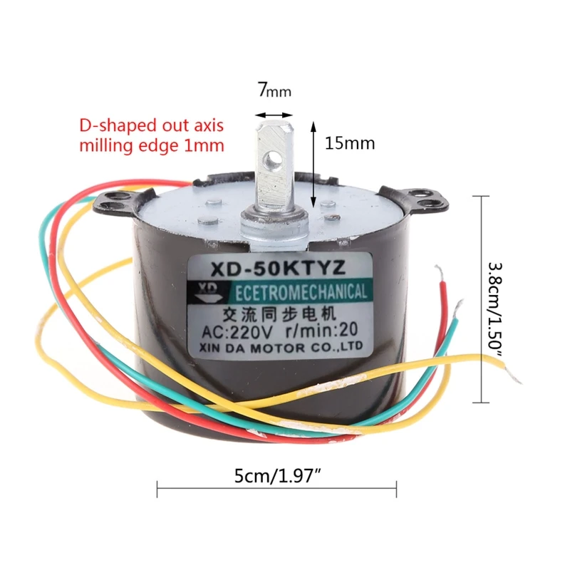 

50KTYZ Permanent Magnet Synchronous Motor AC220V 2.5-50R/Min Low Speed Reducer Motors with Controllable Positive Negative