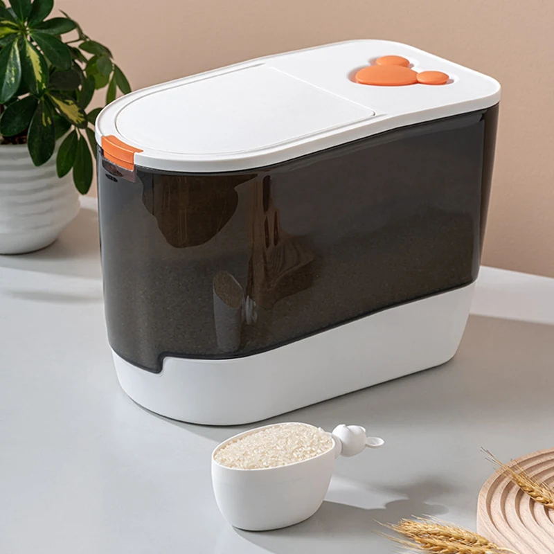 

Rice Bucket Kitchen Container Insect & Moisture Proof Flour Cylinder Sealed Bucket Tank Rice Storage Box