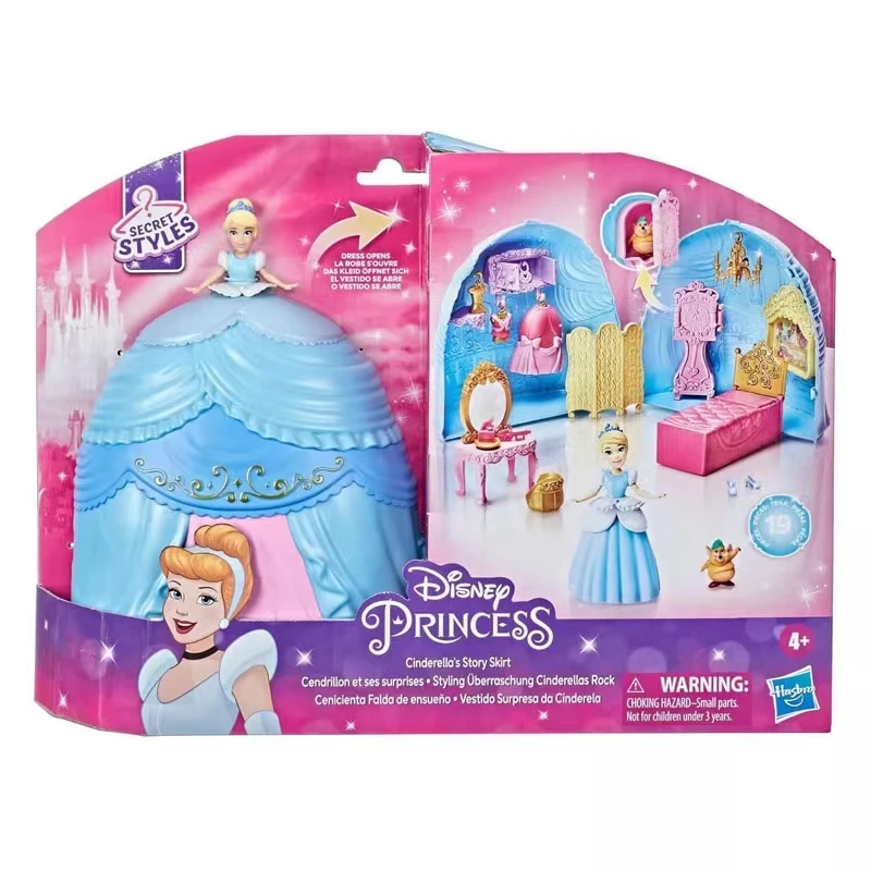 Hasbro Disney Princess Dolls Cindrealla Story Skirt Girls Play House Toys Action Figure Children Birthday Gifts